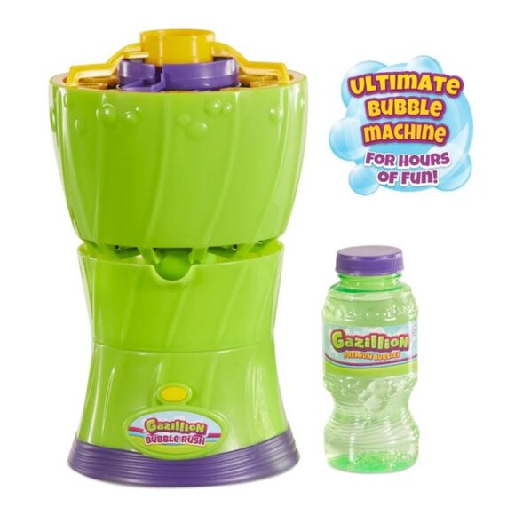 NEW Gazillion Bubble Machine with Solution Refill Birthday Party Supplies Green - Picture 13 of 14